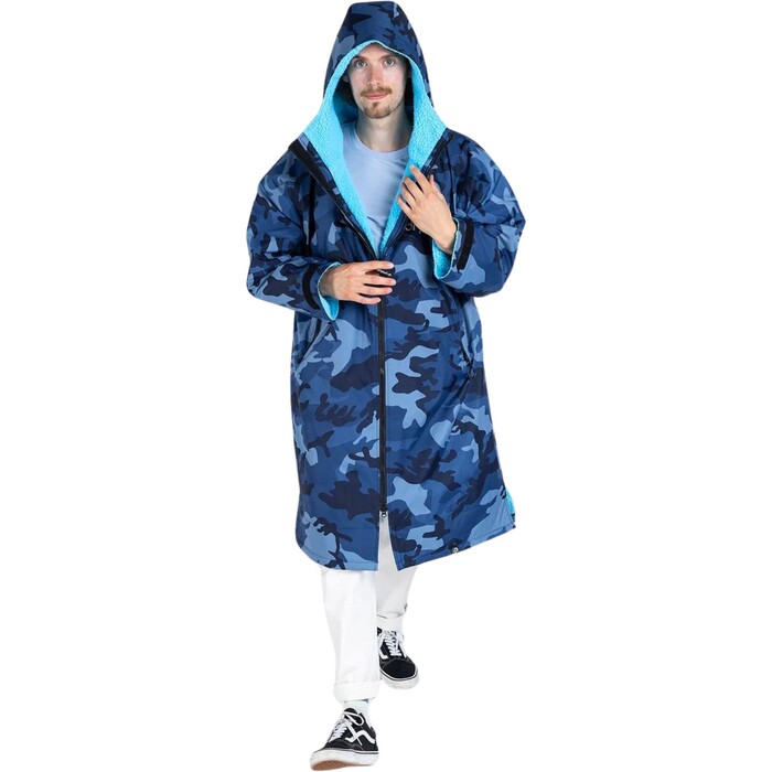 2024 Dryrobe Advance Langarmshirt Zum Wechseln Robe V3 DALSV3 - Blue Camo / Blue